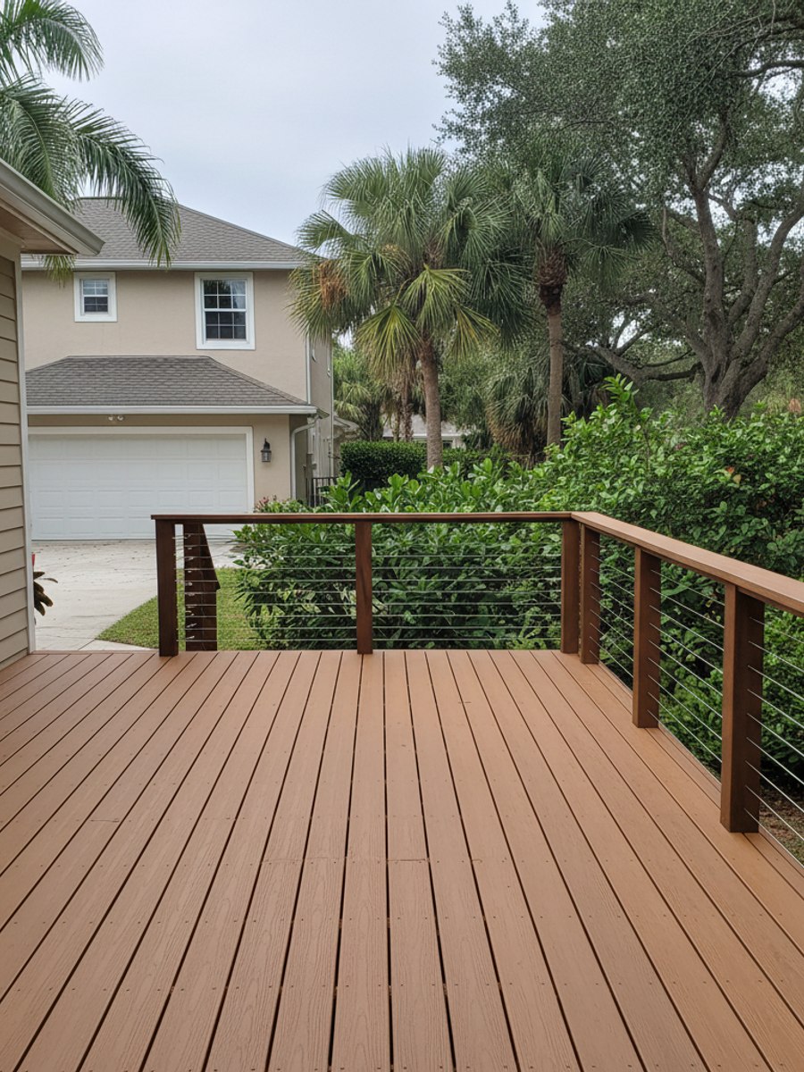 Composite Decking Installation completed by Majestic Deck Solutions in Pembroke Pines, FL