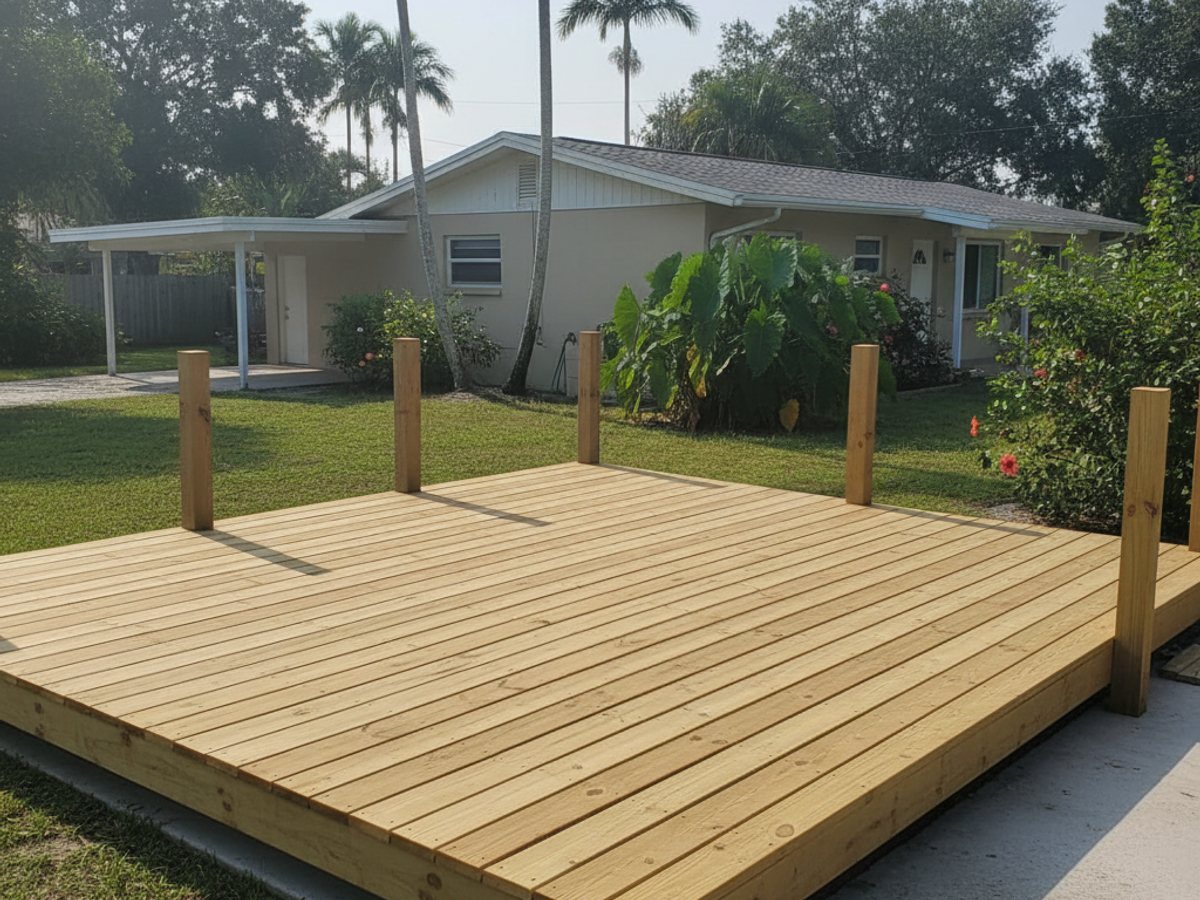 Deck Resurfacing completed by Majestic Deck Solutions in Hollywood, FL